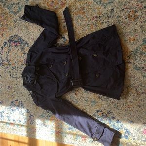 Navy blue pea coat